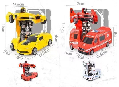 Transforming Inertial Car with Collision Technology: Autobot Robot Car for Boys