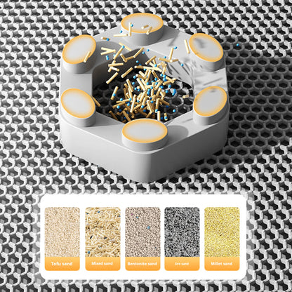 Large Waterproof Double Layer Cat Litter Mat Non-Slip Washable Pet Litter Box Mat Durable Sand Trapper Easy Clean Cat Toilet Mat