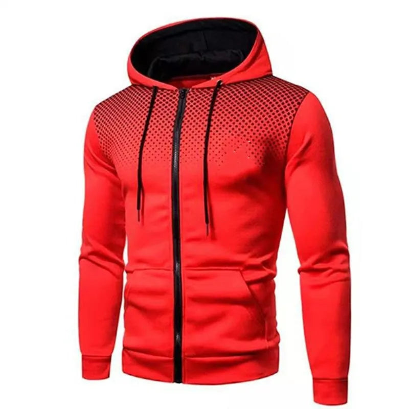 Autumn and Winter Casual Jacket for Men All Elite Wrestling Zipper Hoodie with Pocket Printing Sweater Sportwear
