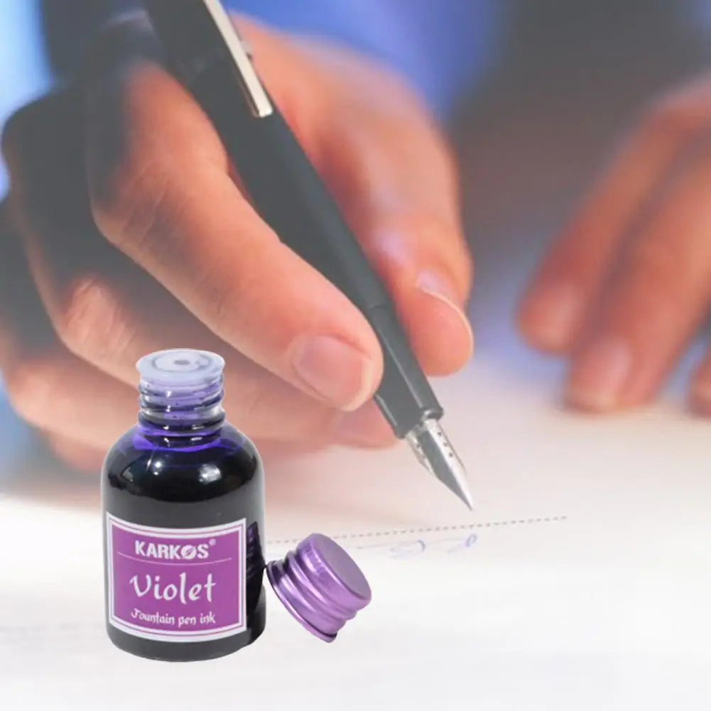 1 Bottle Pure Colorful 20/30ml Fountain Pen Ink Refilling Ink Stationery School High Quality Calligraphy Writing Fountain Ink