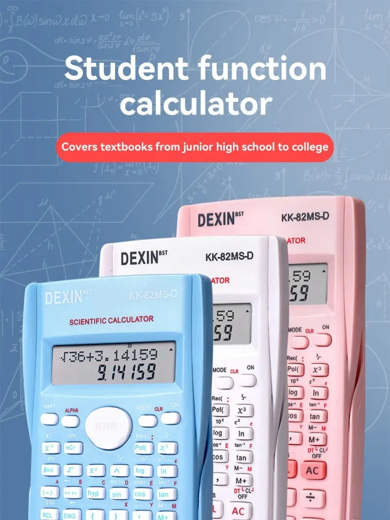 Multifunctional Scientific Calculator Student Simple Portable Big Screen Function Calculator Stationery School Office Supplies