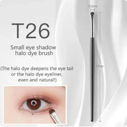 4Pcs Eye Smudge Brush, Fine Soft Makeup Tool, Eyeshadow Brush Set Eyeliner Brush For Blending Eyeshadow Eyeliner, Ideal