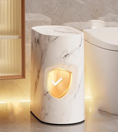 Bathroom Toilet Hotel B&B With Lid Kitchen Living Room Sandwich Trash Can Lid Multi-purpose Modern Toilet Hygienic Sandwich