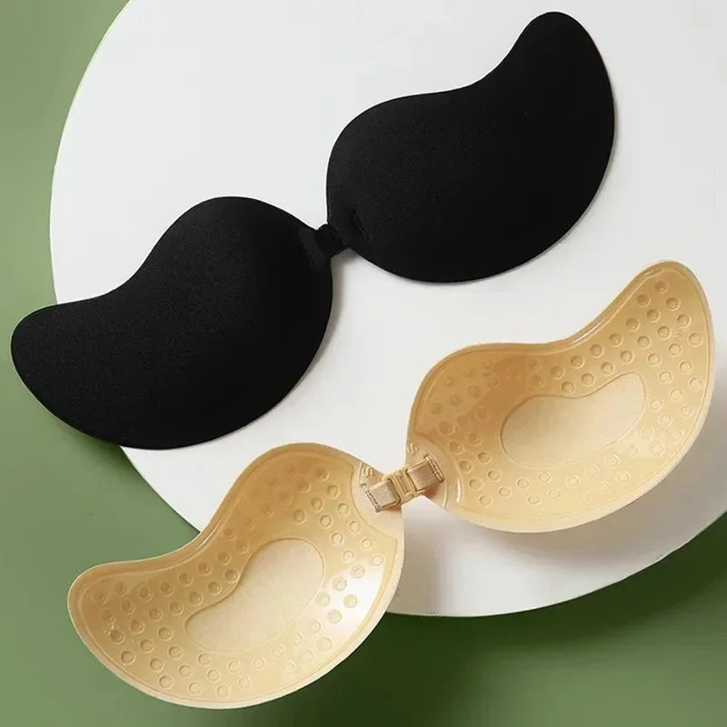 1 Piece Invisible Adhesive Lift Bra, Convex Enhancer Strapless Seamless Lingerie Accessory