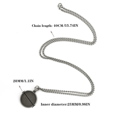 Creative Handmade Clothing Accessories Band Design Glass Dome Pendant Necklace for Men And Women Unique Jewelry Gift