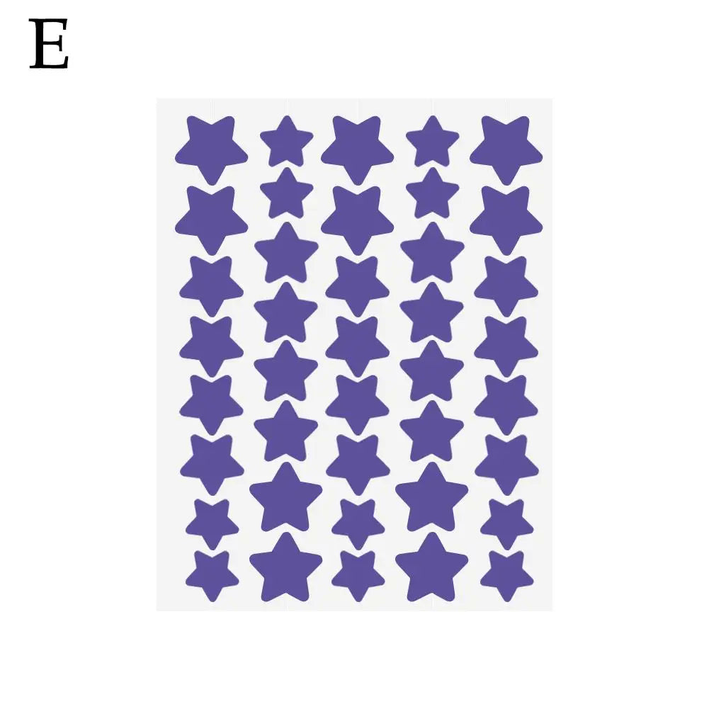 40pcs Colorful PE Pimple Patches Cute Star Shaped Pimple Cover Sticker Invisible Pimple Cover Removal Pimple Patch