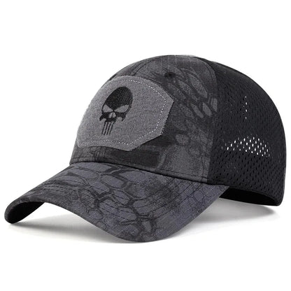 2025 NEW Skull Embroidered Top with Patch Breathable Baseball Caps Spring and Autumn Outdoor Adjustable Casual Hat Sunscreen Hat