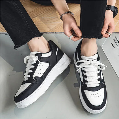 Men's Shoes Comfortable Classic Sports White Fashion Trend Simple and Versatile Casual Outdoor Breathable Walking Flat Shoes