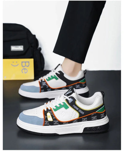 Men's Shoes, Spring 2025 New Printed German Training Board Shoes, Versatile, Niche, High-end, Sports and Leisure Shoes
