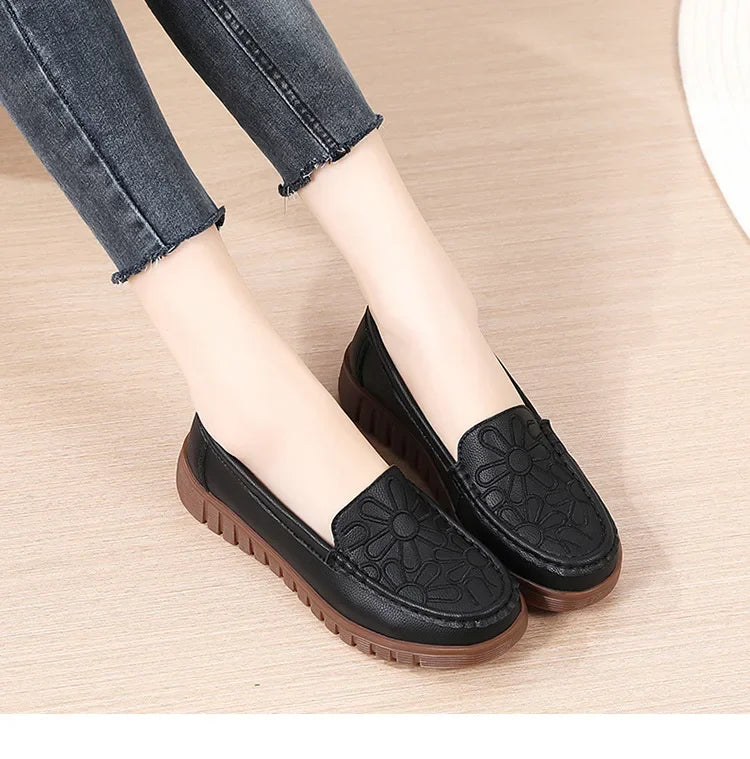 Women's Shoes Slip-on Loafers Ladies Casual Shoes Platform Wedge Moccasins Sneakers Comfortable Flat Shoes Zapatos Mujer 2024