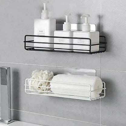 Toilet Storage Rack Bathroom Shelf No-Drill Corner Shelf Shower Wall Mounted Shelf Bracket Bathroom Accessory Organizer Shampoo