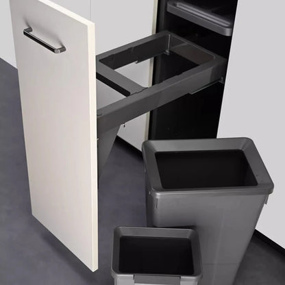 Kitchen Cabinet Embedded Trash Can Large Capacity Hidden Trash Can Classified Garbage Bin with Lid Kitchens Food Waste Disposal