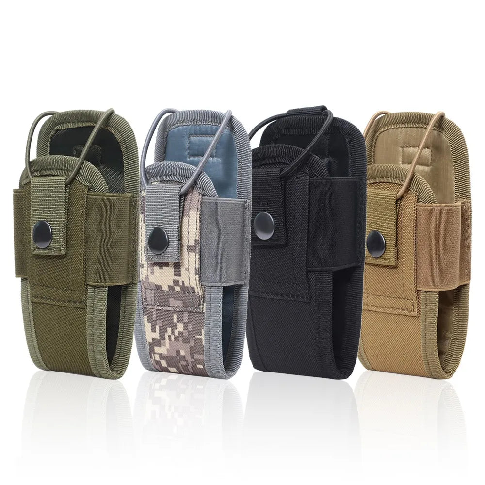 Tactical Walkie Talkie Pouch Oxford MolleRadio Pouch Holder Pocket PortableOutdoor Hunting Sports Waist BagInterphone Holster