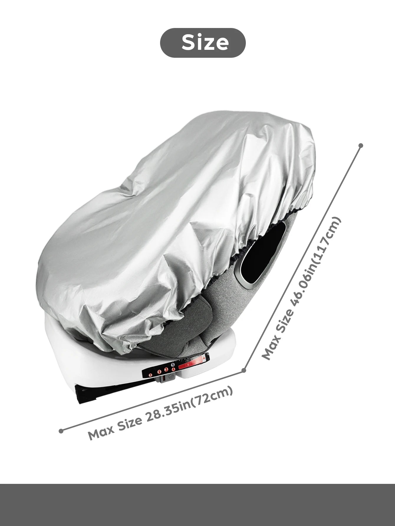 1PC  Baby Car Seat Sun Shade Cover Blocks Out Heat & Sun UV Covers Universal Baby Travel Accessories