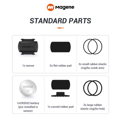 MAGENE Computer Speedometer ANT+ Speed And Cadence Dual Sensor Bike Speed And Cadence Ant+ Suitable For GARMIN IGPSPORT Bryton