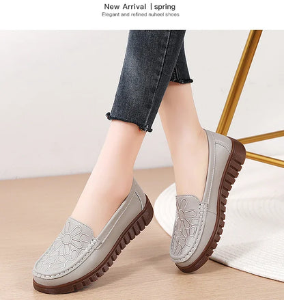 Women's Shoes Slip-on Loafers Ladies Casual Shoes Platform Wedge Moccasins Sneakers Comfortable Flat Shoes Zapatos Mujer 2024