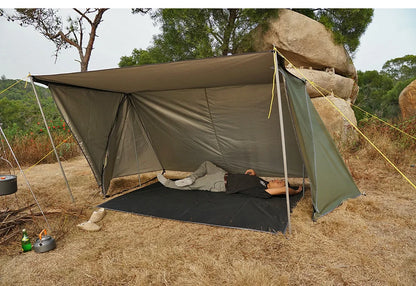 Bushcraft Tent Baker Style Outdoor Camping Multifunction Bushcraft Shelter Woodland Tent Backwoods Hot Tents for 2 Persons