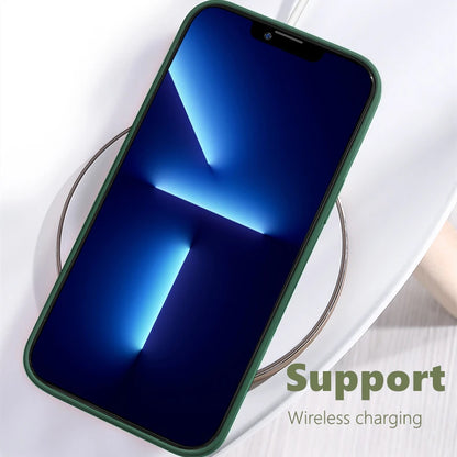 For iPhone 8 Case For iPhone SE 2022 2020 7 8 Plus Cover Case Luxury Shockproof Soft TPU Liquid Silicone Phone Back Cover Case