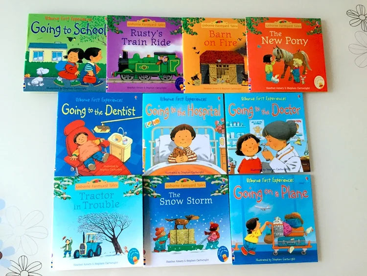 20Books/set 15X15Cm Kids Usborne Picture Books for Children Baby Famous Story English Child Book Educativo Infantil
