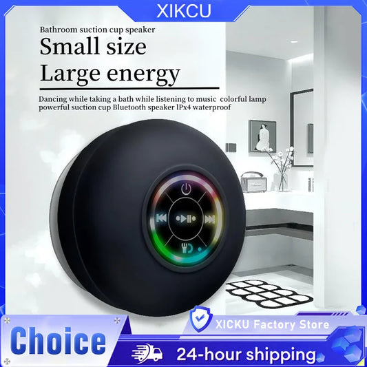 Wireless Speaker Rechargeable Bluetooth-compatible Speaker with Colorful Light Portable Mini Speaker for Home Outdoor Camping