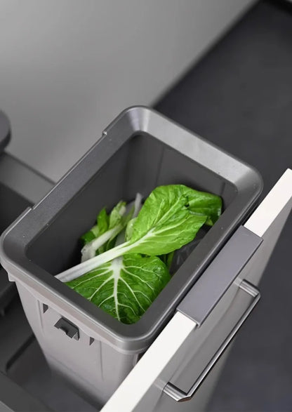 Kitchen Cabinet Embedded Trash Can Large Capacity Hidden Trash Can Classified Garbage Bin with Lid Kitchens Food Waste Disposal
