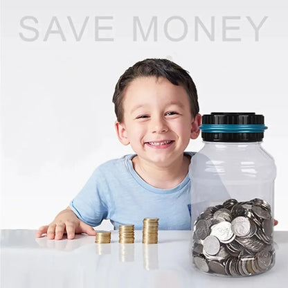New Electronic Piggy Bank Counter Coin Digital LCD Counting Coin Money Saving Box Jar Coins Storage Box For USD EURO Money Gifts