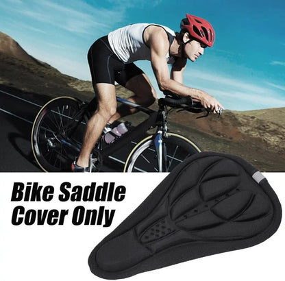 Soft 3D Padded Cycling Bicycle MTB Bike Saddle Seat Cover Cushion Sponge Foam Comfortable Saddles Mat Bicycle Accessory