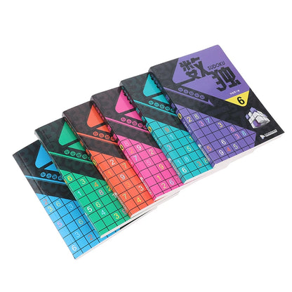 6 Books/Set Sudoku Thinking Game Book Children Play Smart Brain Number Placement Book Pocket Books