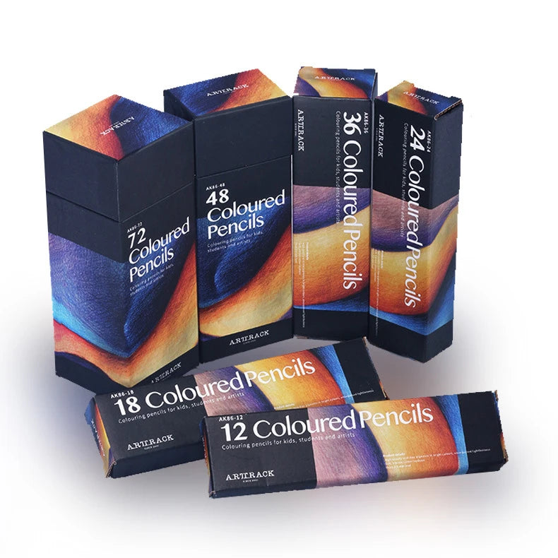 12/18/24/36/48/72 Colors Oily Colored Pencils Set Wood Professional Artist Painting Drawing Sketch Art Design Student Supplies