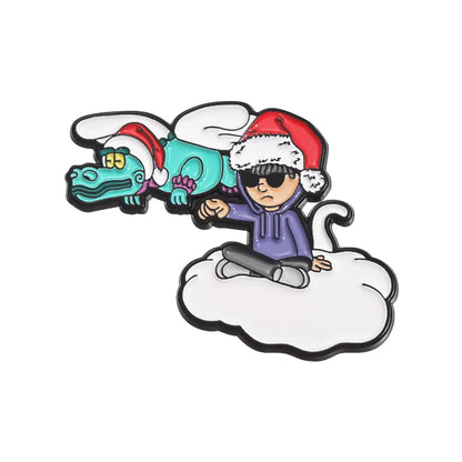 Retro Mexican Metal Hat Clip Pins Enamel Pins Cartoon Sloth Boy Baseball Cap Golf Cap Hat Badge Accessories Fashion Jewelry Gift