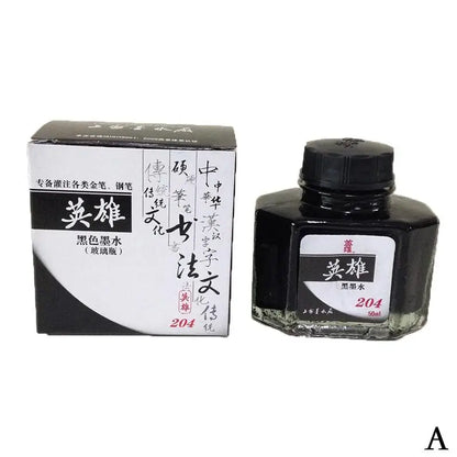 Pure Black Colorful Fountain Pen Ink Universal Refill Ink Stationery Office School Supplies Pens Pencils Writing Supplies