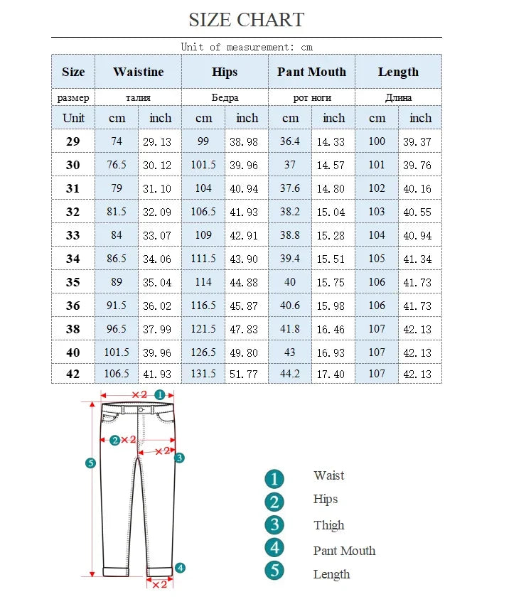 KUBRO 2025 New Autumn and Winter Men's Jeans Loose Comfortable Straight Business Casual Versatile Wide-leg Business Trousers