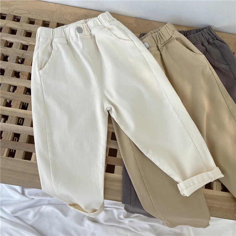 Kids Pants Kids Clothes Slacks Boys Girls Pants Foreign Style Korean Pants Autumn Spring Clothes for Kids