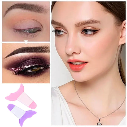 Silicone Eyeliner Stencil Tool – Winged Eye Makeup Guide, Reusable, Easy for Beginners, Certified, DIY Friendly,Skin-Safe,Unisex