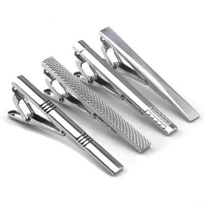 A52E Pack of 8 Stylish Tie Fasteners Men Tie Clip Set for Men Enhances Your Professional Images with These Simple Accessories