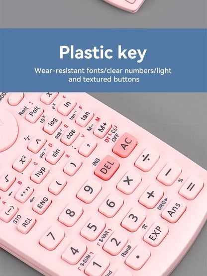 Multifunctional Scientific Calculator Student Simple Portable Big Screen Function Calculator Stationery School Office Supplies