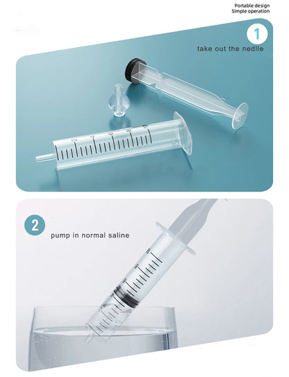 Baby Nose Cleaner 2Pcs Nasal Washer Needle Tube Washer 10ML Infant Nasal Aspirator Cleaner Syringe Washing Baby Care Tools