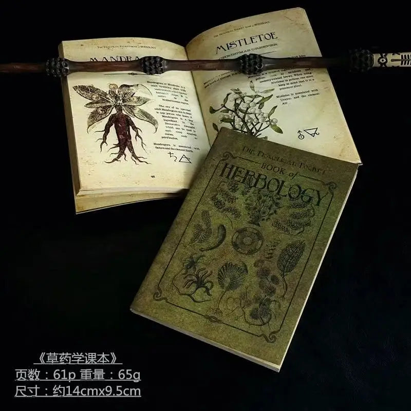 Retro scrapbook book, magic herb manual, astrology book, diary, spell recording story, magic book, children's gift