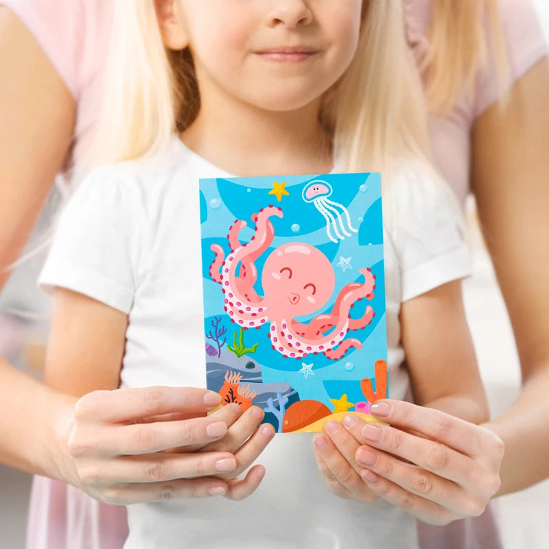 24pcs Coloring Books Colouring Pages Bulk Ocean Colorful Drawing DIY Art Doodle Painting Learning Color Booklet Arts Beginners