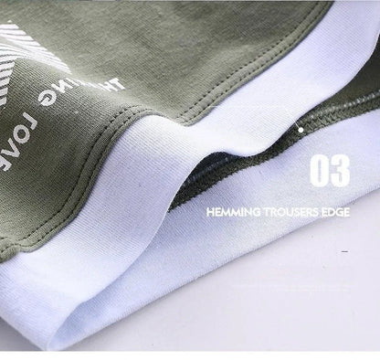 1Pcs Men Cotton Boxer Shorts Panties Underwear3 Colors L XL 2XL 3XL Soft Letter Belt Breathable Soft Fashion Sports