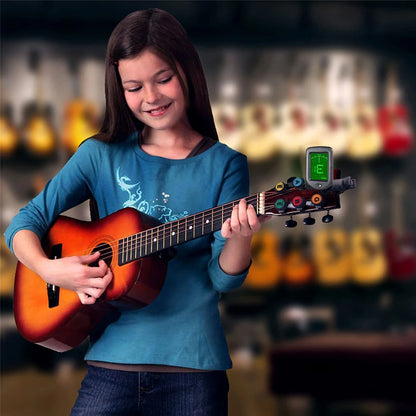 Guitar Tuner For All Instruments Clip on Electronic Tuner for Guitar Bass Ukulele Violin Mandolin Banjo