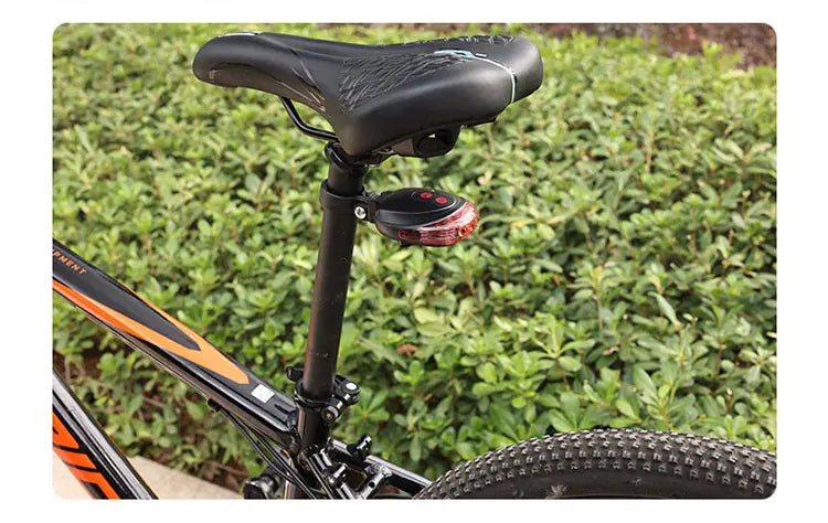 Bicycle Rear Light Red Tail Light LED Night Safety Warning Light Cycling Taillight Easy to Install Lantern for Bike Accessories