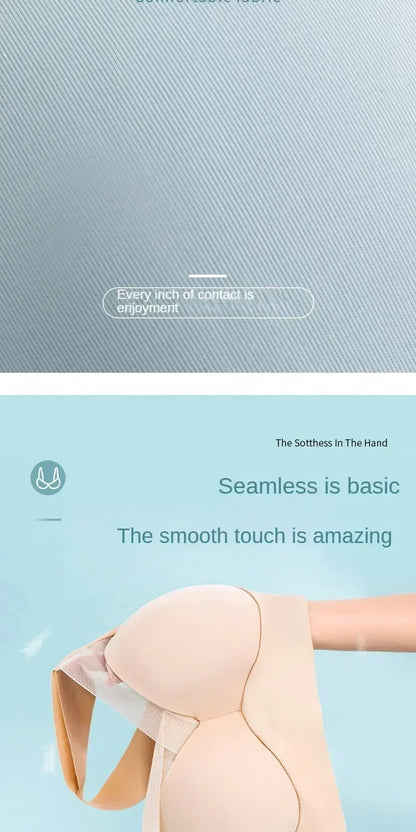 Soft Support Seamless Underwear Comfortable Gathering No Steel Ring Collection Light Thin Breathable Bra Style