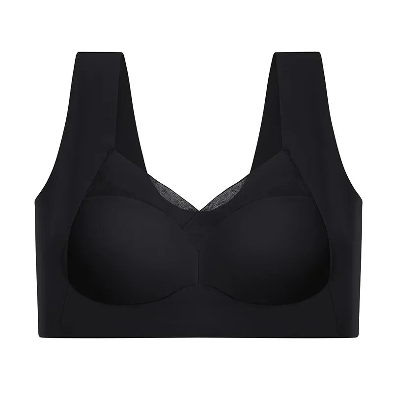 Soft Support Seamless Underwear Comfortable Gathering No Steel Ring Collection Light Thin Breathable Bra Style