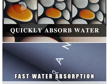 Bathroom Mat Absorbent Floor Mats Bath Carpet Soft Diatom Mud Non-slip Rug Toilet Doormat Entrance Door Коврик для ванной 욕실 매트