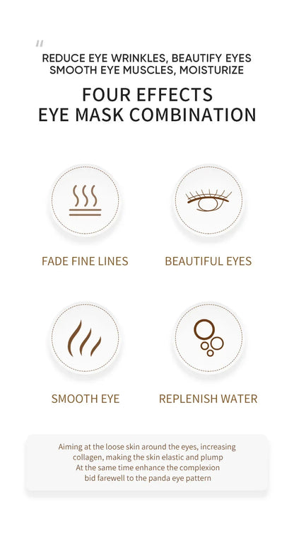 120pcs Avocado Golden Collagen Eye Mask Anti Dark Circles Eye Bags Moisturizing Anti Wrinkle Eye Patches Skin Care Products