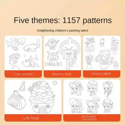 Children Drawing Line Tracing Book Toddler Pen Writing Control Practice Manual Cartoon Sketch Montessori Coloring Book Kids Toy