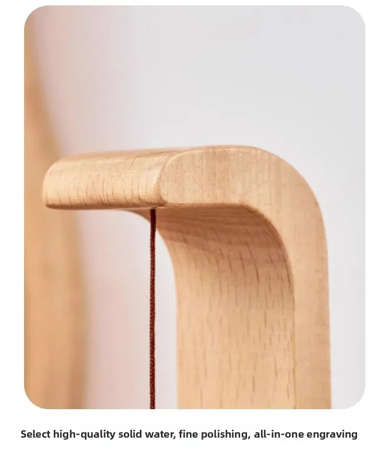 Dopamine Wind Chime Magnetic Indoor Wind Chime, Oak Material Doorbell Copper Bell, Walnut Copper Trim Home Wind Chime Doorbell