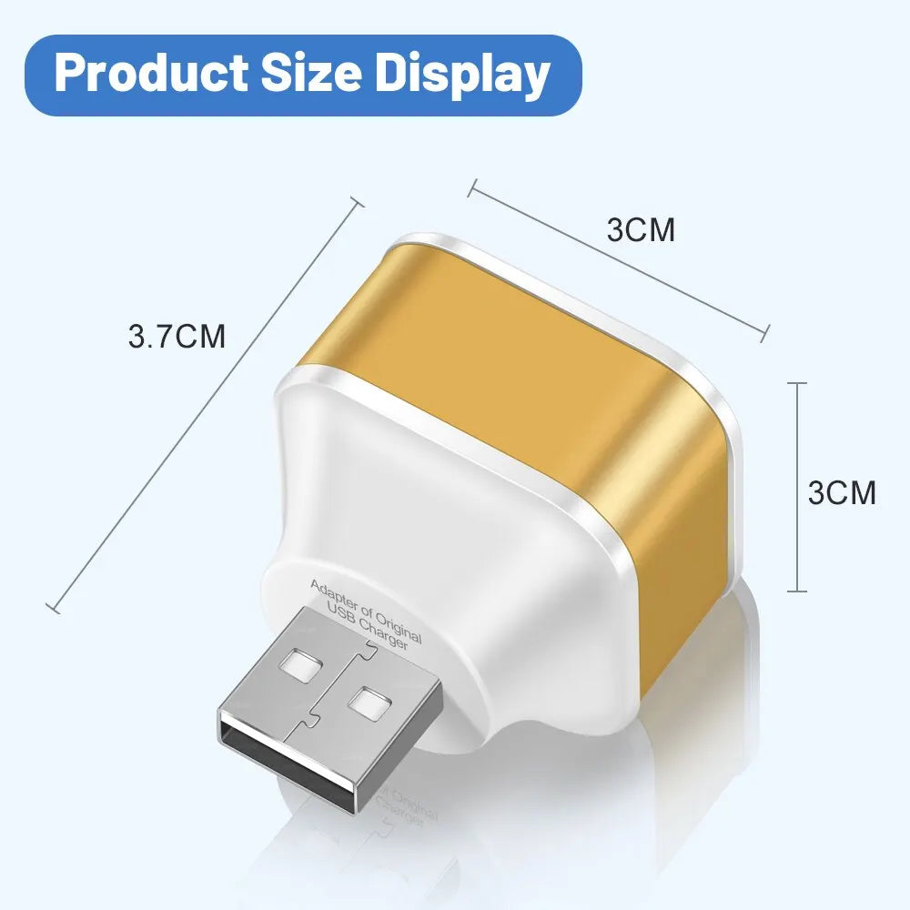 3 Port USB Slots Adaptor USB 3 in 1 2.0 Multple USB Interface Extender Auto Electronics Accessories