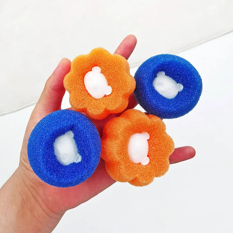 3pcs Magic Lint Removal Washing Ball Clothes Anti-lint Filter Tube Cleaning Machine Filter Ball Hair Absorption Device